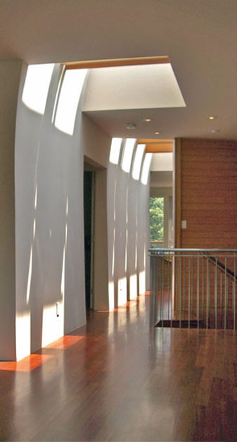 skylight solar reflector shades shadows interior architecture